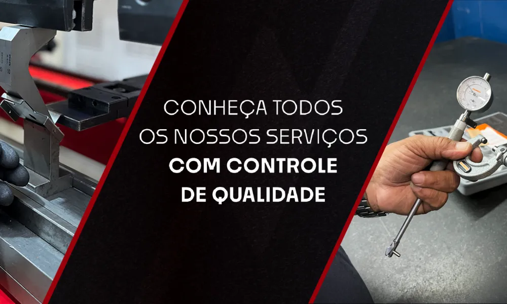 ADOM Metalúrgica – Tecnologia e precisão em corte e dobra de metais. Linha de produção da ADOM Metalúrgica com equipamentos modernos para corte, dobra e acabamento de metais.